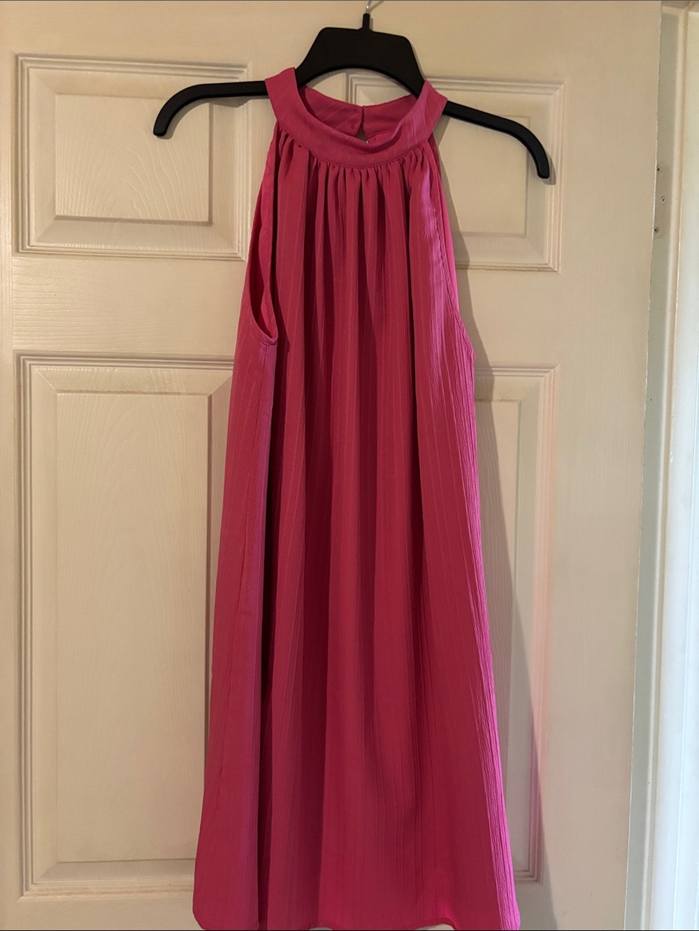 SHEIN Hot Pink Halter Midi Dress